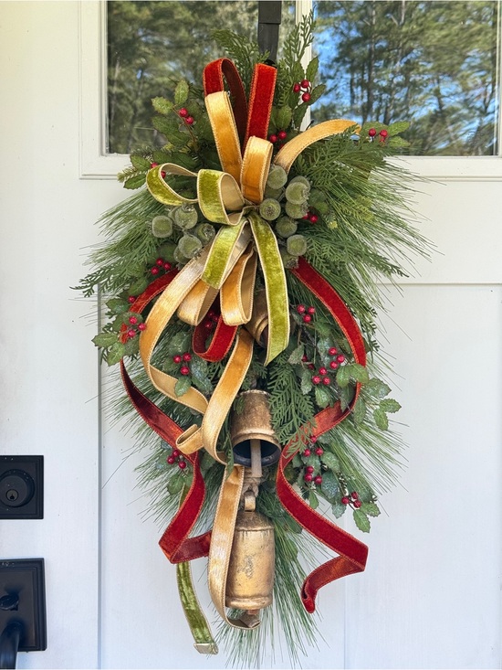 Other - Long Needle Pine, Cedar & Holly Winter Wreath